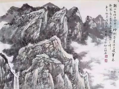 秀潤含蓄  青山蒼翠——趙延華山水畫參展“丹青流美?成功美術館全國名家書畫西寧展”