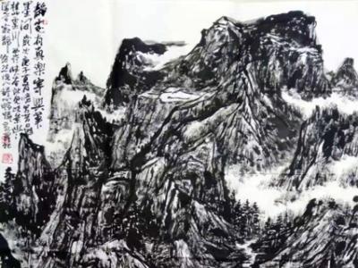 焦墨寫山川 雄渾顯神韻——黃必濟山水畫參展“丹青流美?成功美術館全國名家書畫西寧展”