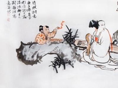 色彩清雅 形象生動——劉靜河人物畫參展“丹青流美?成功美術館全國名家書畫西寧展”