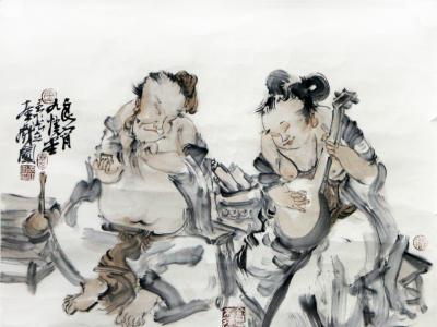 逸筆立象 燦爛在目——當代著名人物畫家張立奎先生畫作在成功書畫家網線上展出