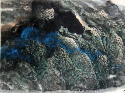 取象村野 臥游鄉山——著名山水畫家盧志學先生畫作在成功書畫家網線上展出
