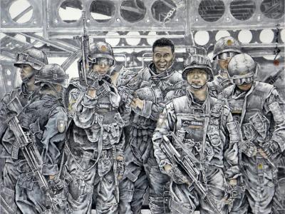 筆墨鑄風骨——著名人物畫家苗再新水墨人物畫賞析