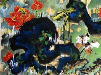 墨彩絢爛 筆蘊(yùn)篆意——讀成功美術(shù)館館藏著名書畫家韓天衡先生作品有感