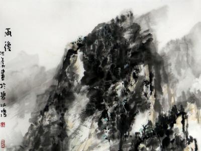 清新淡雅 詩意盎然——洪濤山水畫參展“絢麗多彩賀新年”全國名家書畫展