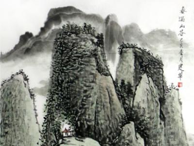 綠染春山色 畫展暖日風——女畫家于建華參展“絢麗多彩賀新年”全國名家書畫展作品賞析