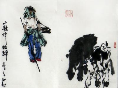 線墨激越 生命本色——著名畫家錢宗飛先生畫作在成功美術館名家書畫賀新春鑒賞展展出