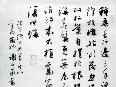 法度有自  筆墨灑脫——中書協理事謝少承先生書作在“成功美術館名家書畫賀新春鑒賞展”展出