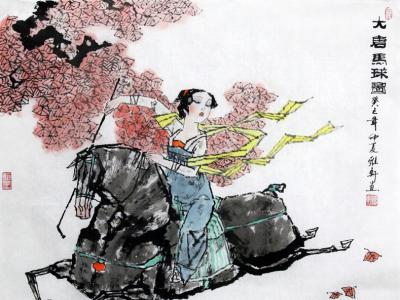 墨彩豐富繪大唐風韻——巫維軒人物畫參展“成功美術館名家書畫賀新春鑒賞展”