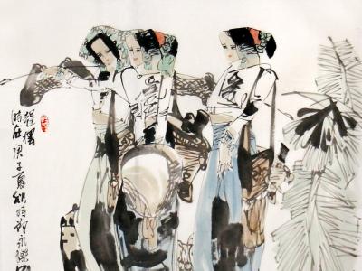精妙筆墨寫版納情致——成功美術館“賀新春展”陳永樂云南人物畫賞析