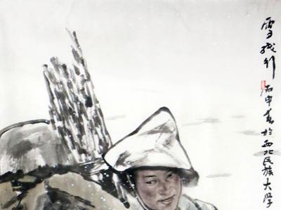 墨筆酣暢寫藏域風情——著名畫家王萬成先生畫作在“成功美術館名家書畫賀新春鑒賞展”展出