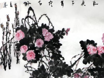 筆墨酣暢 布陳有致——西安美院中國畫院副院長魏富乾先生畫作在成功美術館名家書畫賀新春鑒賞展展出