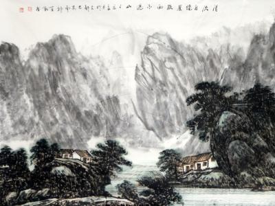 俊逸筆墨寫秀麗山水——成功美術館館藏李百戰山水畫賞析