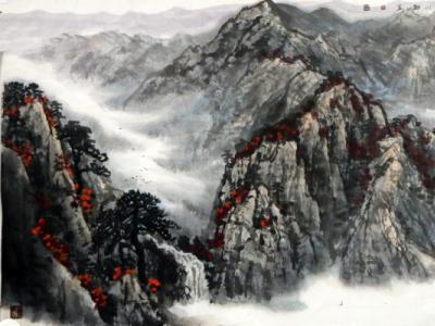 范山模水 氣勢磅礴——淺析成功美術館館藏寧夏山水畫家袁柏生畫作