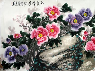 杰出牡丹韻  松山墨蘭香——當代實力派畫家沈杰松牡丹及山水作品述評