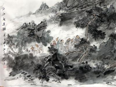 魏晉意蘊(yùn) 暢懷抒情——賞讀《西部成功書畫家》刊載當(dāng)代山水畫家顧平先生作品有感