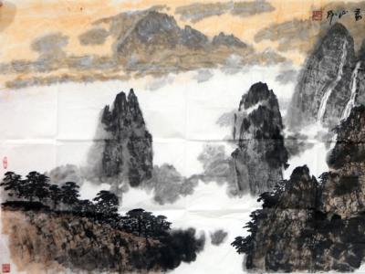 水墨交融皴筆新 山水取真氣勢宏——賞讀《西部成功書畫家》刊載著名山水畫家雷正民先生畫作有感