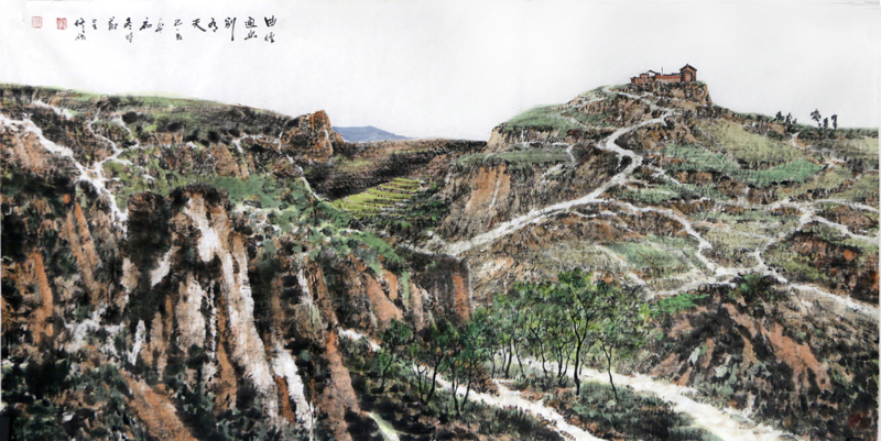 形塑高原 丘壑藏神——淺談當代著名山水畫家李呈修先生“黃土系列”畫作