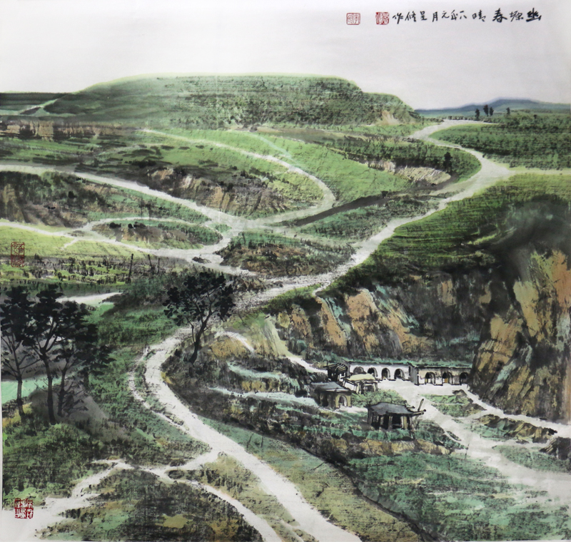 形塑高原 丘壑藏神——淺談當代著名山水畫家李呈修先生“黃土系列”畫作