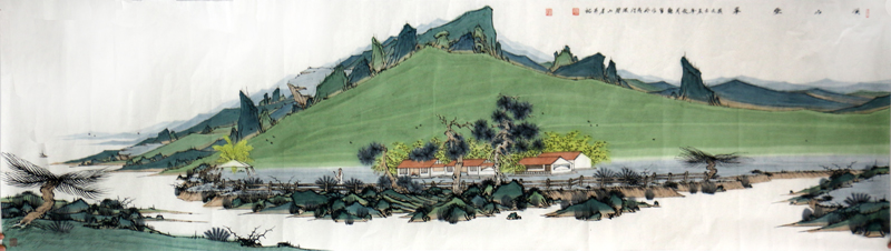 青山泛翠色 新韻映古意——再談開封市美協(xié)主席劉艷會先生新青綠山水