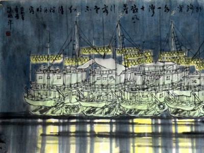 繪船寄遠志 墨韻出新境——賞讀廣東美協副主席馮兆平先生“船景”畫作有感