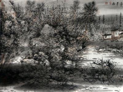 淡墨疏煙韻 江南呢喃境——當代山水畫家顧曉東先生參展“墨韻金秋?成功美術館名家書畫展”作品賞析