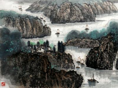 皖山徽水 神韻沛然——賞讀安徽美協(xié)名譽主席張松先生畫作（《西部成功書畫家》刊載）有感