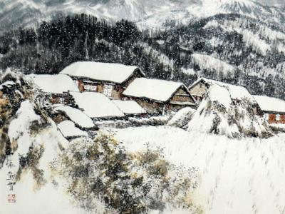 筆墨藏鄉情 飛雪韻詩意——成功美術館館藏孫奇成先生山水畫賞析