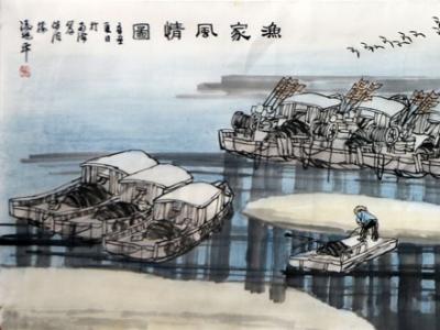 丹青畫卷 海疆漁樂(lè)——廣東美協(xié)副主席馮兆平先生入展“成功美術(shù)館館藏名家書畫長(zhǎng)卷、冊(cè)頁(yè)作品展”作品賞析