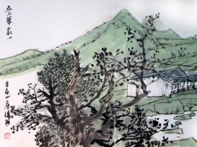 田園山水 詩(shī)情圖卷——當(dāng)代著名山水畫家張復(fù)興先生入展“成功美術(shù)館館藏名家書畫長(zhǎng)卷、冊(cè)頁(yè)作品展”作品賞析