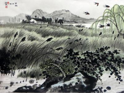 墨彩豐富寫蘆蕩四季風情——陳華民先生入展“成功美術(shù)館館藏名家書畫長卷、冊頁作品展”作品賞析