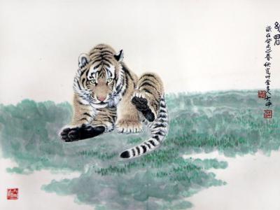 山河盈虎氣  九派充華光——賞讀當代著名工筆畫家馮大中先生入展“成功美術(shù)館館藏名家書畫長卷、冊頁作品展”作品有感
