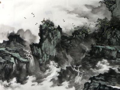 積健為雄壯山河——米和平先生參展“丹青繪盛世，妙筆迎新年”成功美術館名家書畫邀請展作品賞析