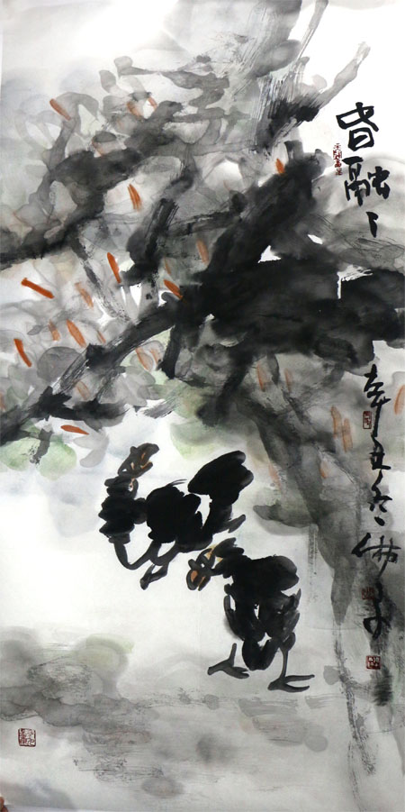 筆墨簡練 情韻自出——著名畫家呂應鑫先生參展“丹青繪盛世，妙筆迎新年”成功美術館名家書畫邀請展作品賞析
