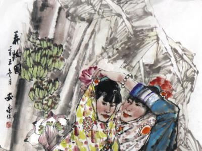 以生活為師 繪惠安風情——安奇先生參展“丹青繪盛世 妙筆迎新年”成功美術館名家書畫邀請展作品賞析