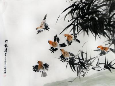 淋漓水墨韻 颯颯竹林風 ——花鳥畫家鄭坤華先生參展“丹青繪盛世 妙筆迎新年”成功美術館名家書畫邀請展作品賞析
