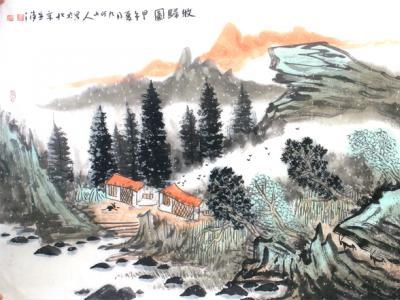 詩情氤氳  逸趣華滋——成功美術館館藏劉國恩先生青綠山水作品賞析