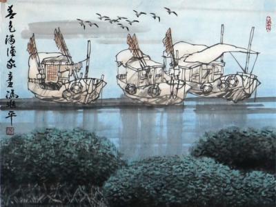 帆影幢幢  詩情浩蕩——成功美術館館藏廣東美協副主席馮兆平畫作賞析
