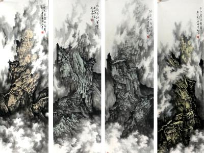 煙波隱險峰 柔情繞山巒——觀成功美術館館藏米和平山水長卷有感