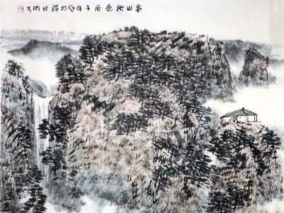 筆陣造山勢 咫尺營天地——賞讀河北師范大學美術學院教授李明久先生畫作（《西部成功書畫家》刊載）有感