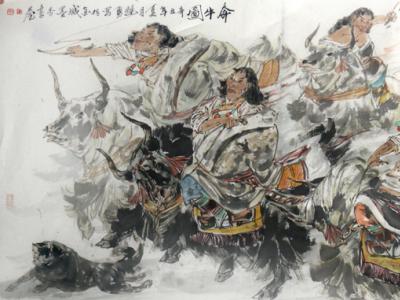 美好生活 奔騰歡悅——成功美術館館藏甘肅美協常務副主席王驍勇先生藏族人物畫亂彈