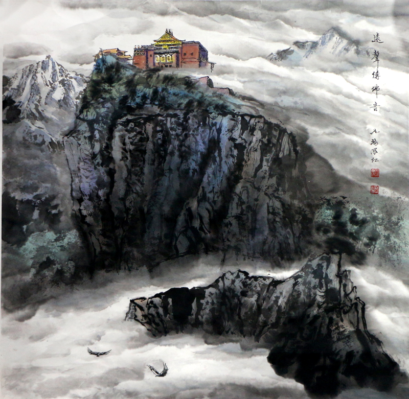 讀畫如品酒  欲醉樓外樓——中國美術家協會副主席尼瑪澤仁山水畫（成功美術館館藏）淺識