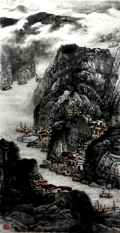 墨氣吞云夢(mèng) 筆韻起丘壑——著名山水畫家、北京美協(xié)副主席程振國(guó)先生畫作（《西部成功書畫家》刊載）淺析