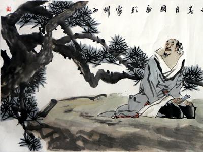筆情墨趣 古意幽幽——安徽美協(xié)主席楊國新先生國畫人物作品（《西部成功書畫家》刊載）淺析