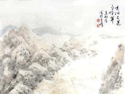 皴寫得法 山水存神——甘肅美協理事李鼎元先生山水畫作（《西部成功書畫家》刊載）淺談