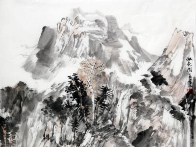 筆墨超陳法 山水映時像——太原美協名譽主席王愛忠先生作品（《西部成功書畫家》刊載）淺析