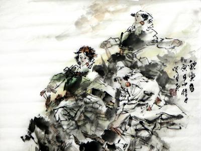 線韻增勢(shì) 取象生動(dòng)——山西美協(xié)名譽(yù)主席崔俊恒先生畫作（《西部成功書畫家》刊載）淺析
