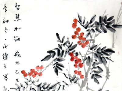一花一葉  文氣十足——一然花鳥(niǎo)畫（《西部成功書畫家》刊載）讀后