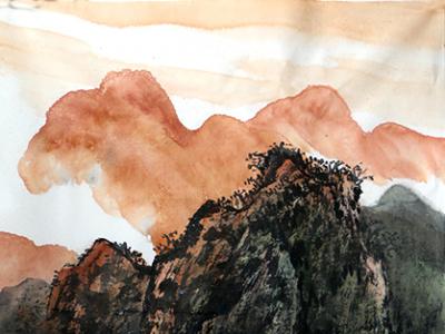 繼海霞余韻 開(kāi)潑彩新景——陜西美協(xié)副主席萬(wàn)鼎先生畫作（《西部成功書畫家》刊載）淺析