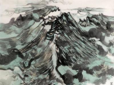 筆馳墨逸 山象鴻濛——貴州美協(xié)原主席諶宏微先生作品（《西部成功書畫家》刊載）淺析
