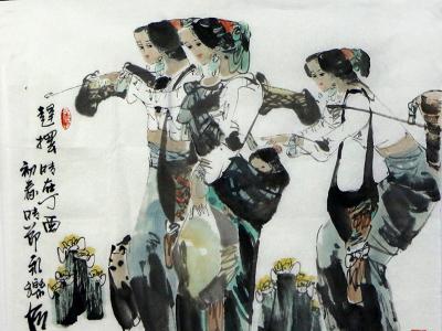 線韻墨趣 傣鄉(xiāng)情致——云南美協(xié)常務(wù)副主席陳永樂(lè)先生作品（《西部成功書畫家》刊載）淺析